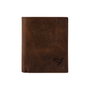 Zoozie Bags Cartera para Hombre Reynosa Crazy Piel Auténtica Marrón 11.5 x 2 x 9.5 cm